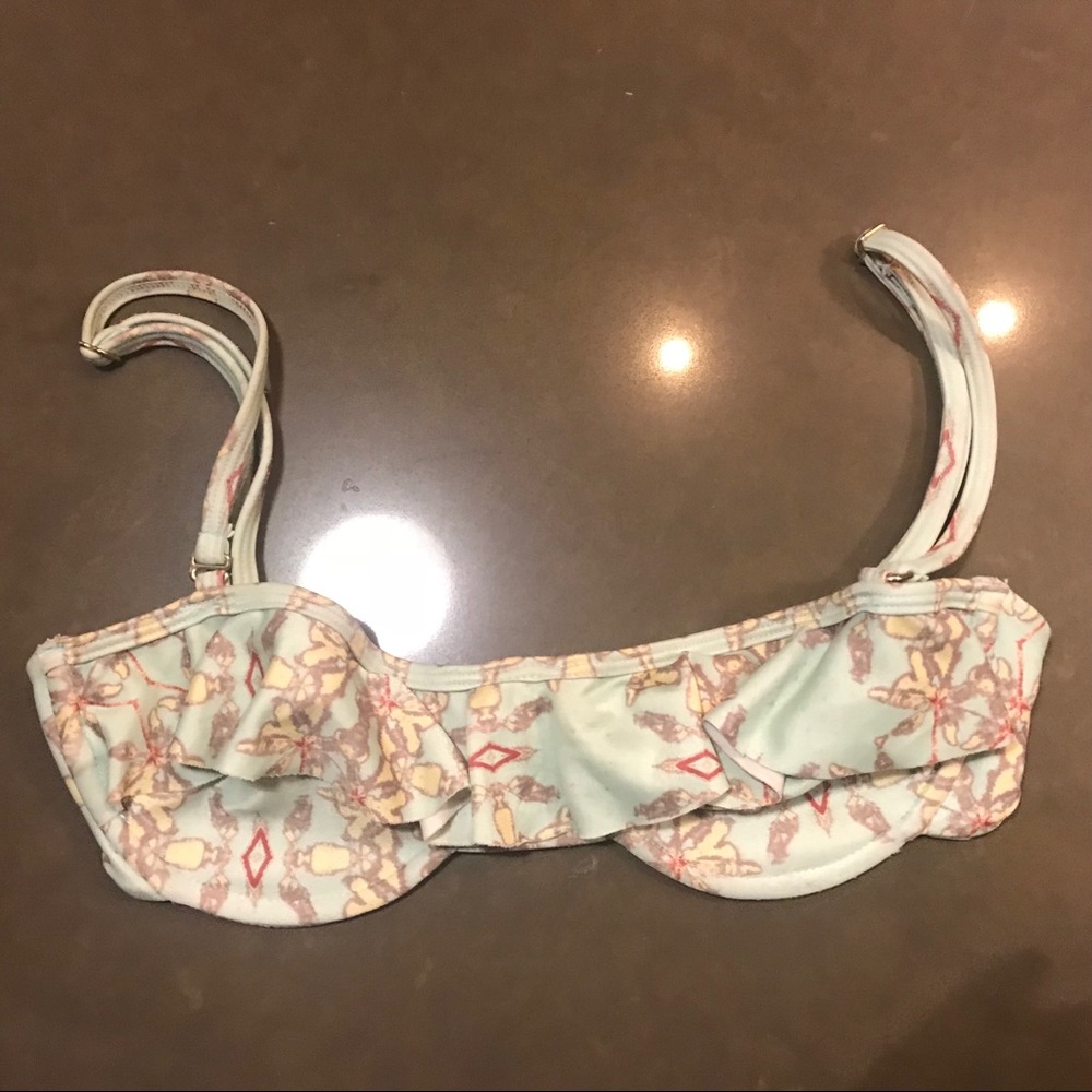 Tori Praver ruffle bandeau top